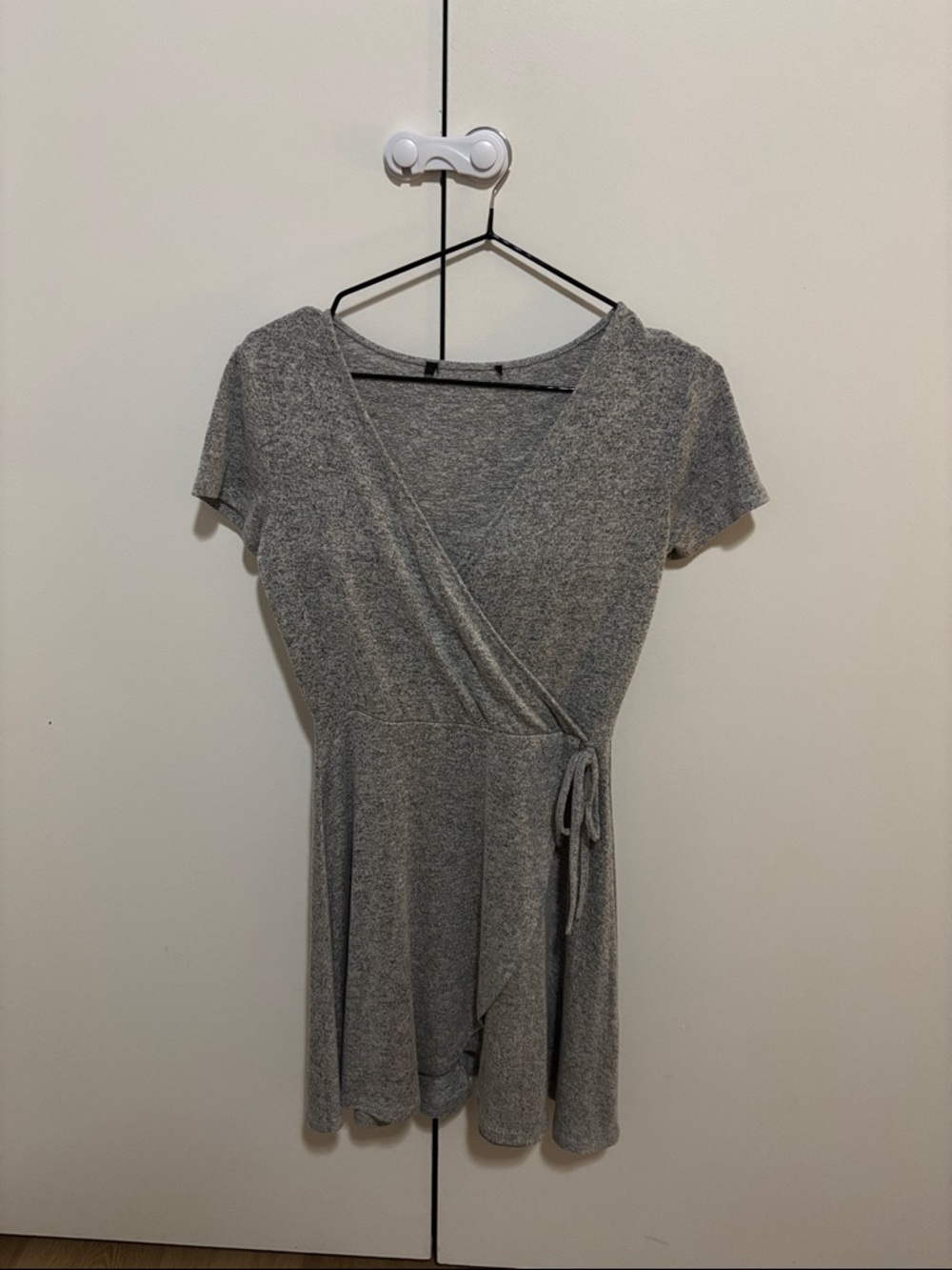 Forever21 Marled Grey Wrap Dress Size XS